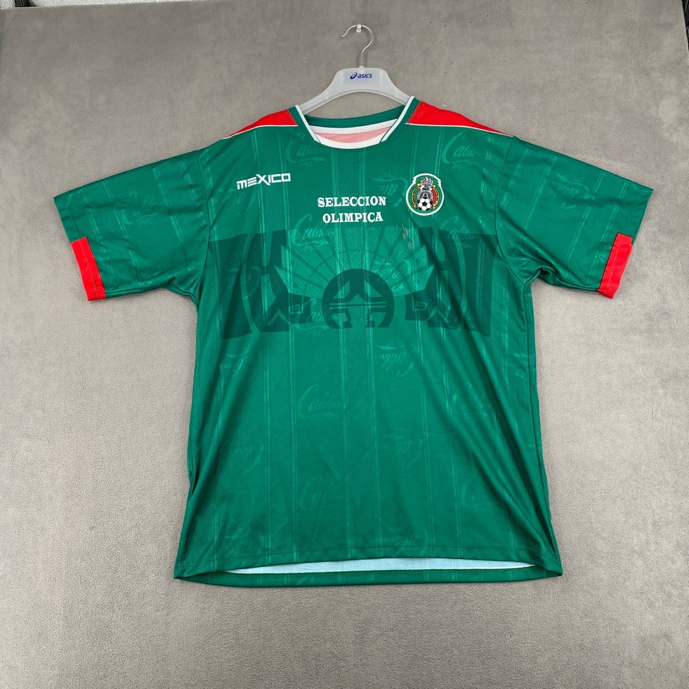 Vintage Mexico Seleccion Olimpica Soccer Jersey Green Y2K Si Se Pudo XL